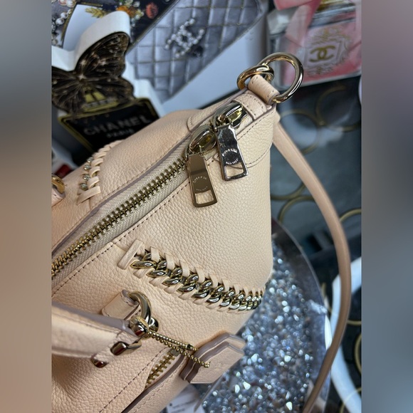 Coach 2014 Apricot whipstitch leather Prairie Satchel NWT - Picture 7 of 16